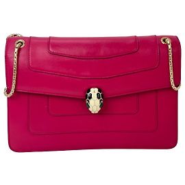 Bulgari Borsa a Spalla Bvlgari Serpenti Forever Rosa Scuro