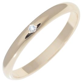 Cartier 1895 Ehering aus Au750 mit Diamant, Größe 17