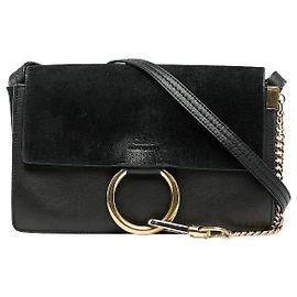 Chloé Bolsa de ombro em couro camurça Chloe Faye
