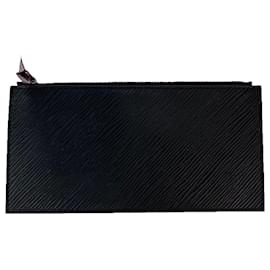 Monedero con cremallera Louis Vuitton Felicie en cuero Epi negro