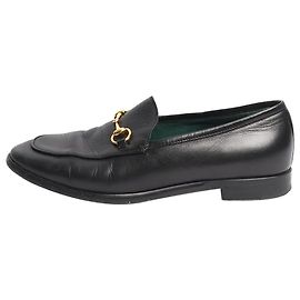 Gucci Mocassini in pelle GG neri - taglia EU 37,5