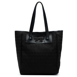 Fendi Braune Zucchino Canvas Tote