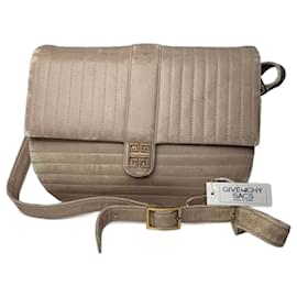 Borsa a tracolla in pelle beige Givenchy vintage