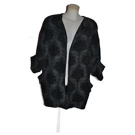 Cappotto Zara nero in viscosa taglia M
