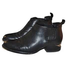 Bottines Alexander Wang Kori en cuir noir