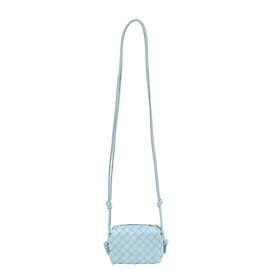 Borsa Candy Loop Bottega Veneta in pelle blu chiaro