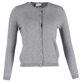 RED Valentino Knopf-Cardigan aus grauer Wolle