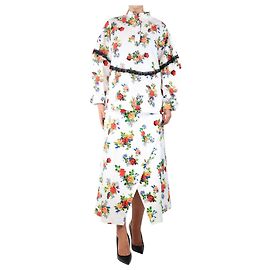 Autre Marque Conjunto de camisa e saia floral branca - tamanho S