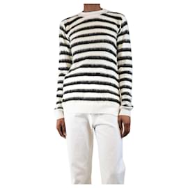 Jersey de lana blanca a rayas - talla UK 8 - Marni