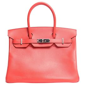 Bolsa Birkin 30 vermelha em couro Togo - Hermès
