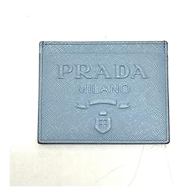 Prada Hellblauer Reisepasshalter