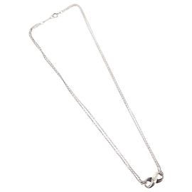 Collana Pendente Doppia Catena Infinito Tiffany & Co. Argento