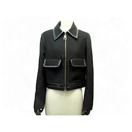 CHAQUETA CORTA CON CREMALLERA LOUIS VUITTON M 38 NICOLAS GHESQUIERE EN LANA - Louis Vuitton