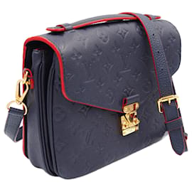 Louis Vuitton Metis Tasche Pelz Dunkelblau