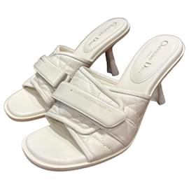 Dior Leder Mules Weiß Größe 40