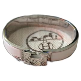Hermès Clic H Bracelet White