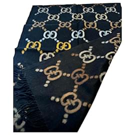 Sciarpa Gucci in lana nera