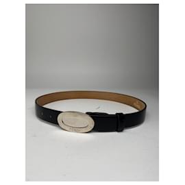 Cintura in pelle Fendi Roma vintage nera