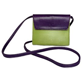 Borsa 2 in 1 in pelle multicolore vintage Gianni Versace