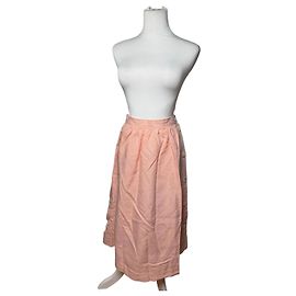 Falda de lana vintage Yves Saint Laurent Rosa M