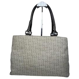 Céline Borsa tote in tela di cuoio monogramma vintage Celine Vaf beige marrone