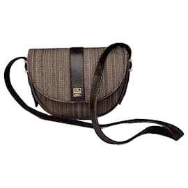 Borsa a spalla in pelle vintage Givenchy marrone