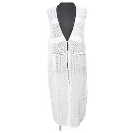 Autre Marque Gilet lungo in pizzo con scollo a V SALON adam et rope
