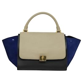 Borsa Trapeze Tricolore in Pelle Grande di Celine - Céline