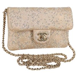 Borsa a Spalla Chanel Mineral Nights in Pelle Decorata con Strass, Media