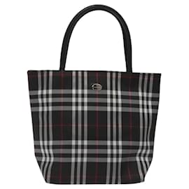 Borsa Tote in nylon con motivo Nova Check di Burberry