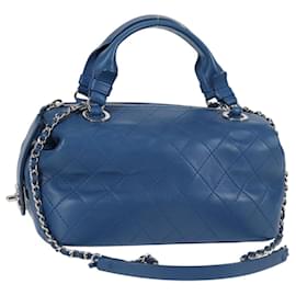 Borsa da bowling Doctor Chanel in pelle trapuntata media