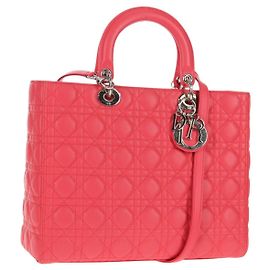 Christian Dior Lady Dior Leather Large