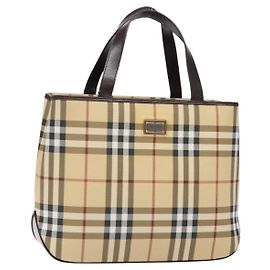 Burberry Vintage Vintage Check Coated Canvas Small