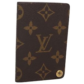 Louis Vuitton Porte Cartes Pression Card Case Monogram Canvas