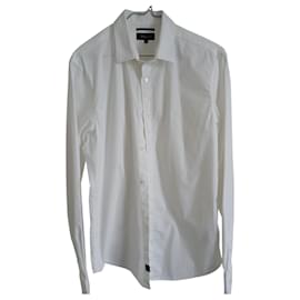 Camicia Slim Fit in Cotone Bianca M - Autre Marque