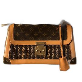 Bolso Louis Vuitton Tweedy Rabat Monograma Tweed Marrón