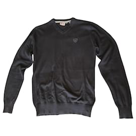 Schott Herrenpullover aus Baumwolle Dunkelblau M