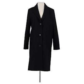 The Kooples Trench coat de lana negra