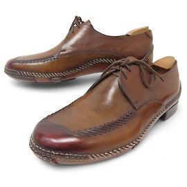 SCARPE BERLUTI INDJO RIPARATE DERBY 8.5 42.5 +ALBERI PER SCARPE