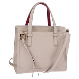 Salvatore Ferragamo Amy Tote Pebbled Leather Small