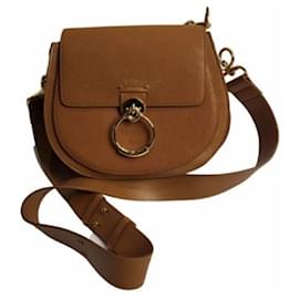 Bolso de mano Chloé Tess de cuero marrón