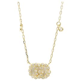 Collana con diamante e logo GG di Gucci