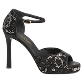 Décolleté in Camoscio Nero Chanel 38