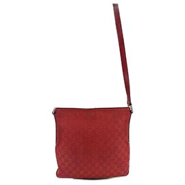 Bolsa de ombro Gucci em lona / couro vermelho.300