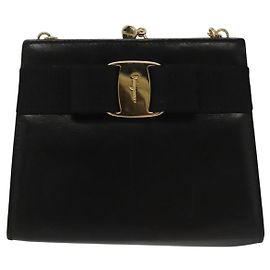 Bolso de Hombro Vala de Cuero Salvatore Ferragamo