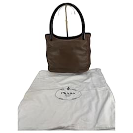Borsa a spalla PRADA in pelle marrone 301
