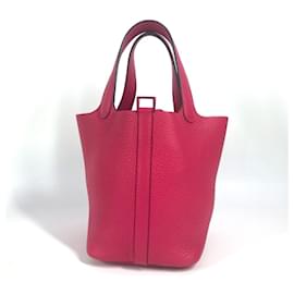 Borsa Picotin Lock PM rosa di Hermès