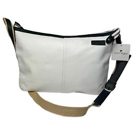 Borsa in pelle vintage Courreges bianca