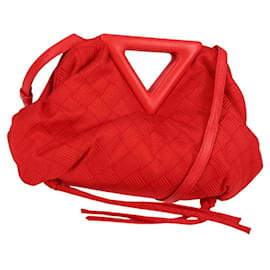 Borsa a spalla Point di Bottega Veneta in tessuto lavorato a maglia spesso piccola