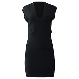 Vestido Mini V-neck en Rayón Negro Alexander Wang